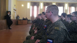 Курсанты ВУЦ приняли участие в фестивале «Кино на службе Отечеству»