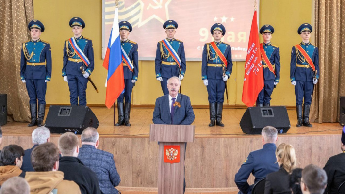 Сотрудники и курсанты ВУЦ приняли участие в торжественном мероприятии, посвященном 79-й годовщине Великой Победы!